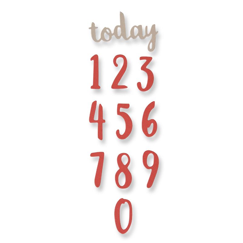 Thinlits Die Set 11Pk Brush Numbers By Debi Potter - Al Masam Stationery LLC Main image