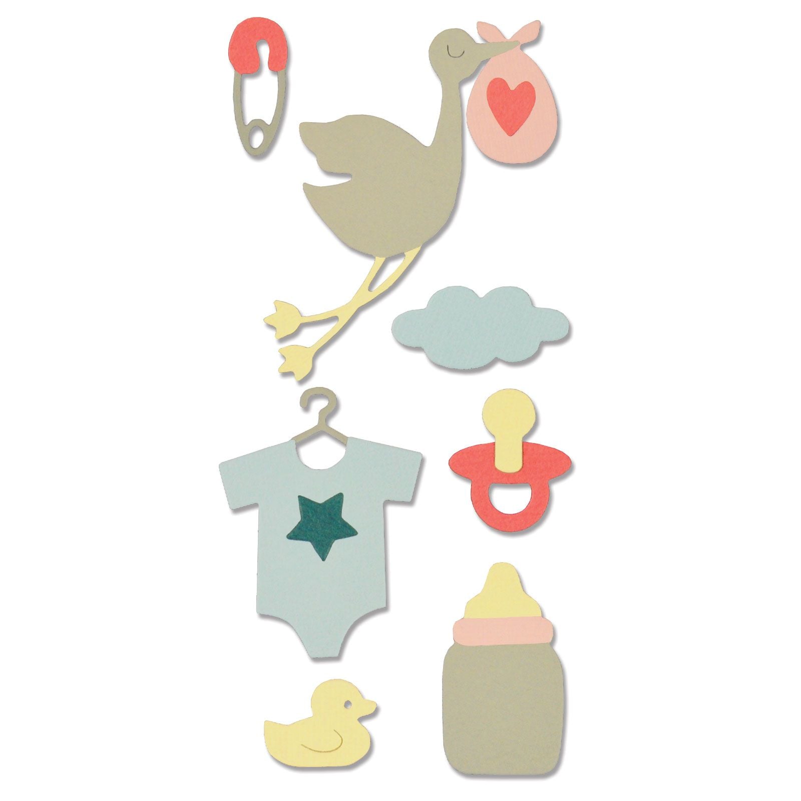 Thinlits Die Set 13Pk New Baby By Debi Potter - Al Masam Stationery LLC Main image