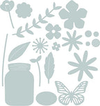 Thinlits Die Set 17Pk Garden Florals By My Life Handmade - Al Masam Stationery LLC