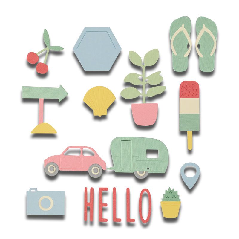 Thinlits Die Set 17Pk Summer Time By My Life Handmade - Al Masam Stationery LLC Main image