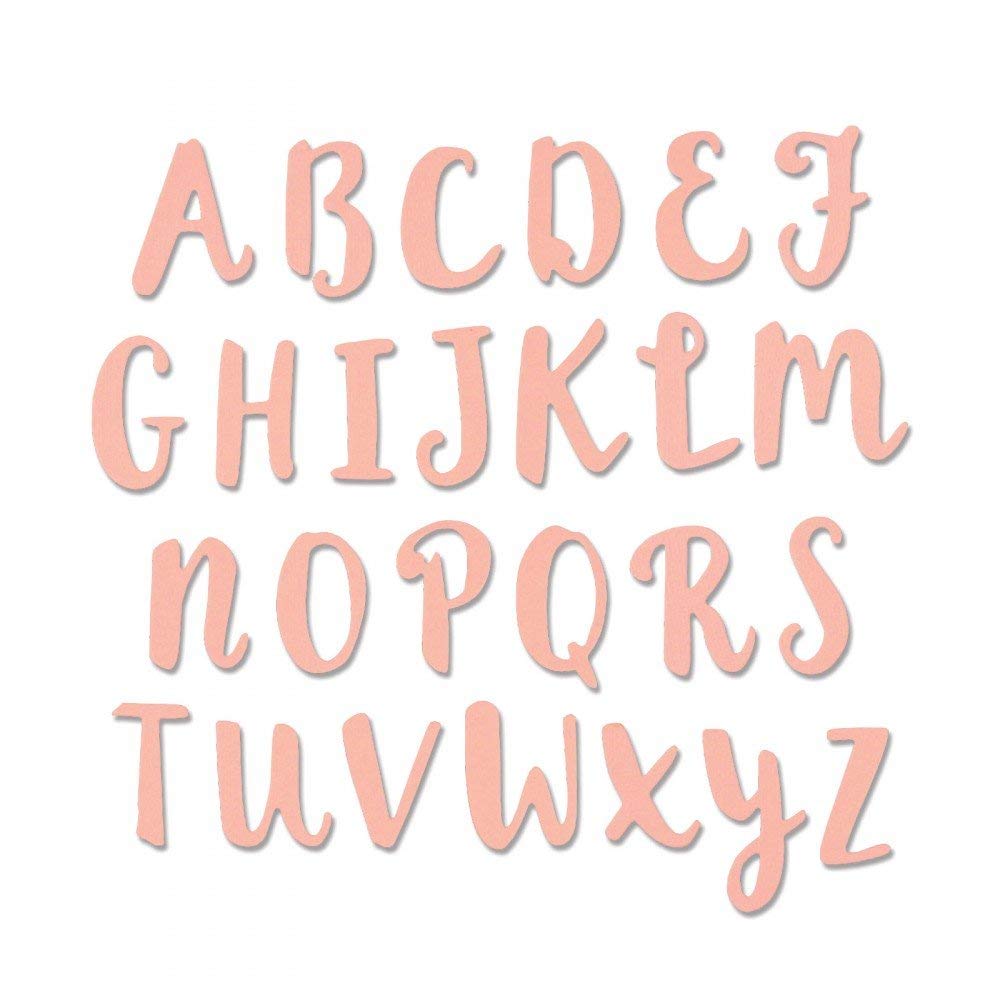 Thinlits Die Set 26Pk Brush Capital Alpha By Debi Potter - Al Masam Stationery LLC Main image