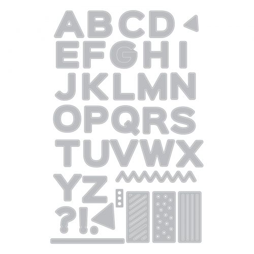 Thinlits Die Set 37Pk Pop Art Uppercase By Sophie Guilar - SIZ 663310 - Al Masam Stationery LLC Main image