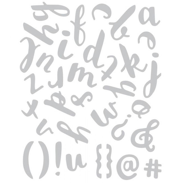 Thinlits Die Set 38Pk Brush Lowercase Alpha By Debi Potter - Al Masam Stationery LLC Main image