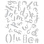 Thinlits Die Set 38Pk Brush Lowercase Alpha By Debi Potter - Al Masam Stationery LLC
