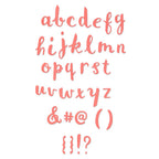 Thinlits Die Set 38Pk Brush Lowercase Alpha By Debi Potter - Al Masam Stationery LLC