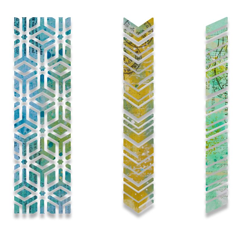 Thinlits Die Set 3Pk Borders By Pete Hughes - Al Masam Stationery LLC Main image