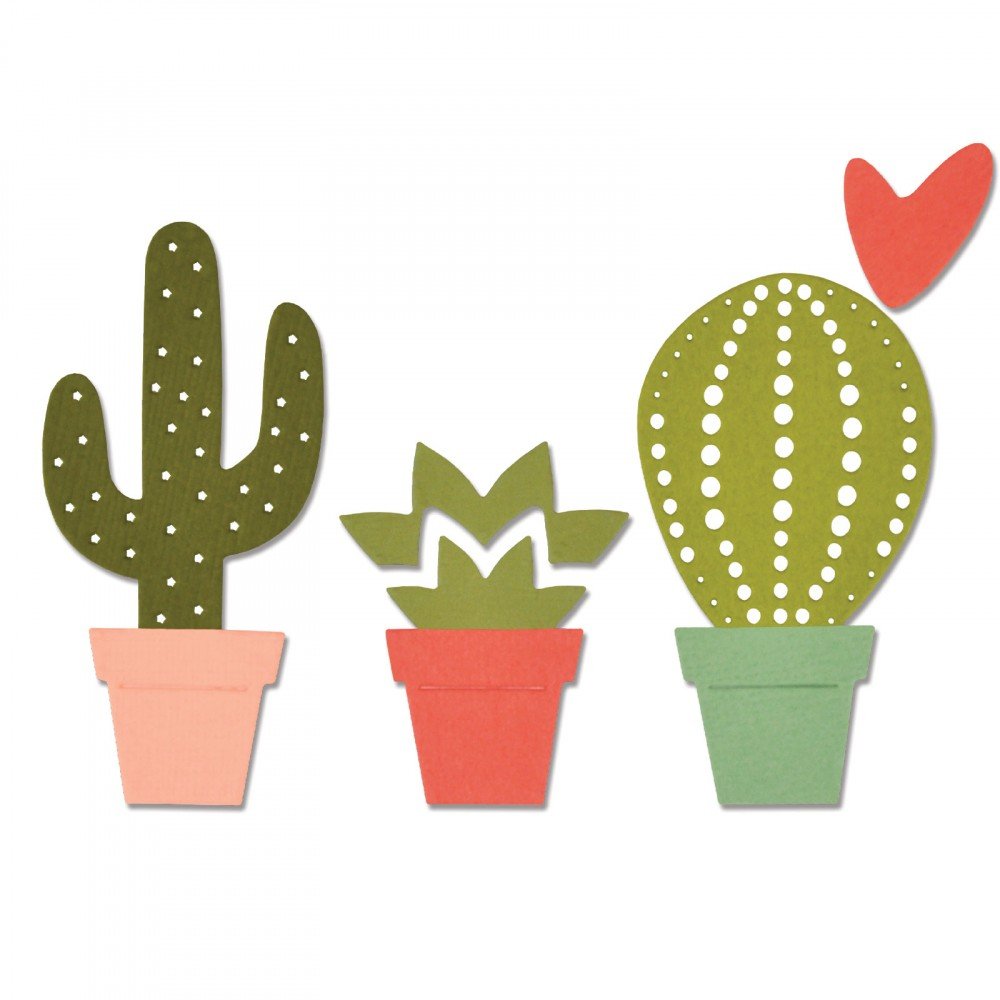 Thinlits Die Set 6Pk Cacti By Debi Potter - Al Masam Stationery LLC Main image