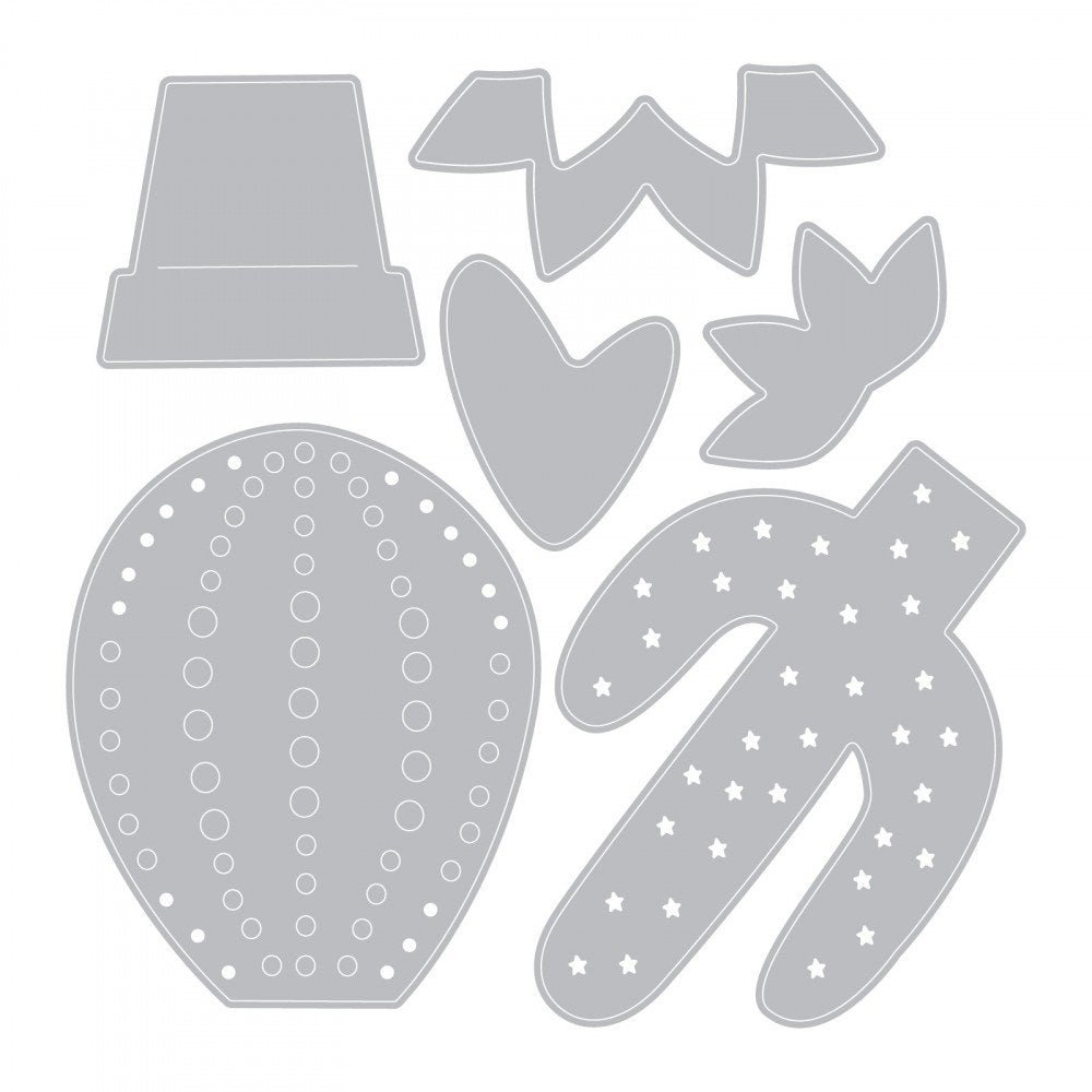 Thinlits Die Set 6Pk Cacti By Debi Potter Secondary image