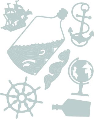 Thinlits Die Set 7Pk Ship In A Bottle By My Life Handmade Secondary image