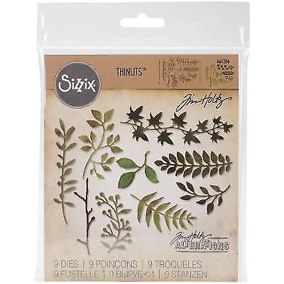 Thinlits Die Set 9Pk Garden Greens By Tim Holtz - Al Masam Stationery LLC Main image