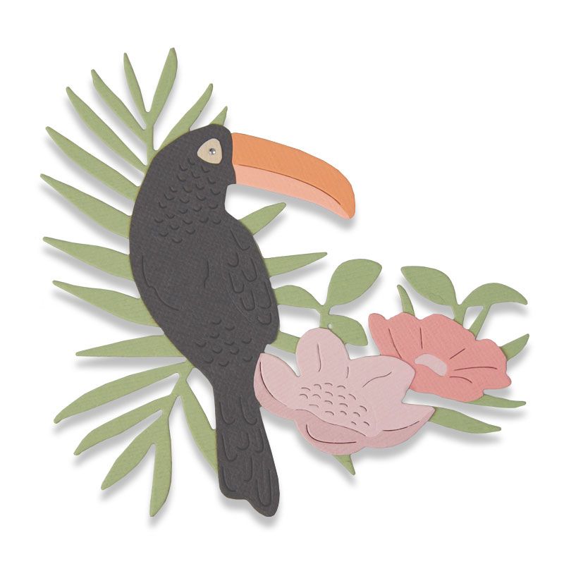 Thinlits Die Tropical Bird By Sophie Guilar - Al Masam Stationery LLC Main image
