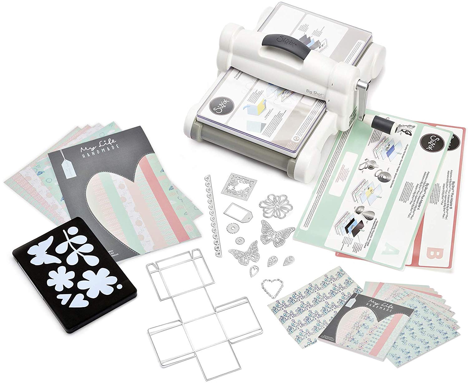 Sizzix Big Shot Plus Starter Kit White & Gray - Uk Version Ft Mlh - Al Masam Stationery LLC Main image