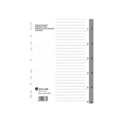 Atlas 1-5 Plastic Divider A4 - Al Masam Stationery LLC