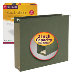 SMEAD BOX BOTTOM HANGING FILE FOLDERS 2 INCH EXPANSION GREEN - Al Masam Stationery LLC