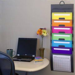 SMEAD CASCADING WALL ORGANIZER 6 POCKETS GRAY - Al Masam Stationery LLC