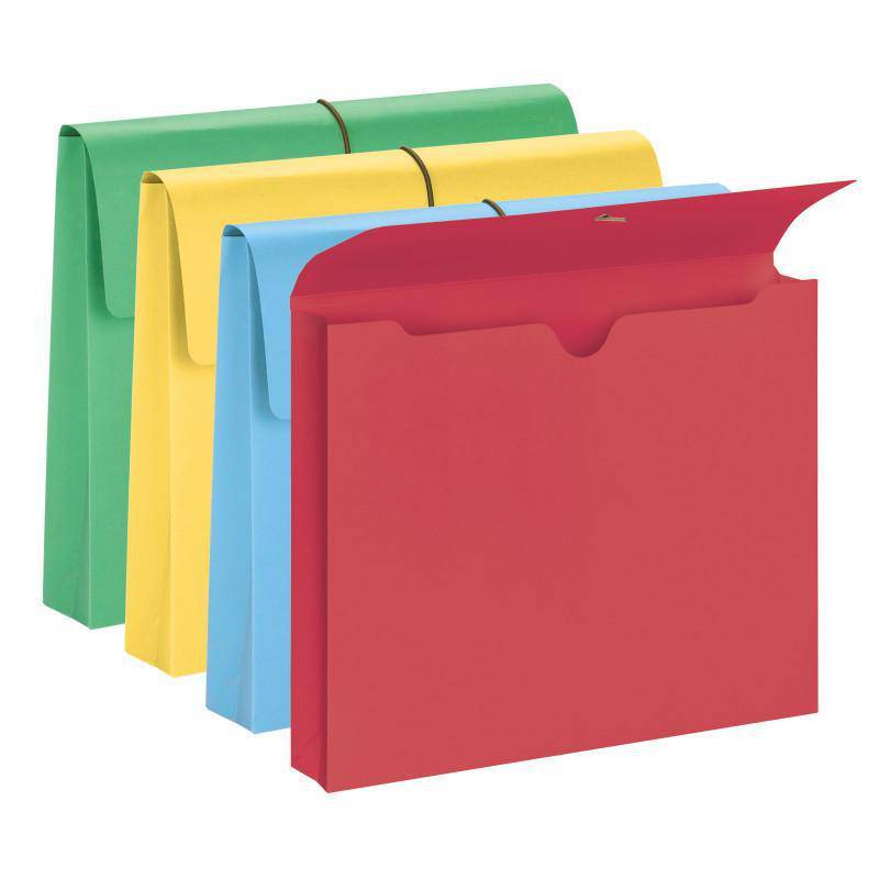 SMEAD EXPANDING WALLET 2 INCH EXPANSION FLAP AND CORD CLOSURE ASSORTED COLORS Secondary image