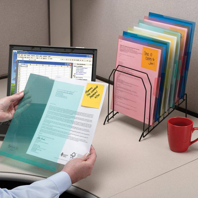 SMEAD ORGANIZED UP POLY TRANSLUCENT PROJECT FILE JACKET ASSORTED COLOR ...