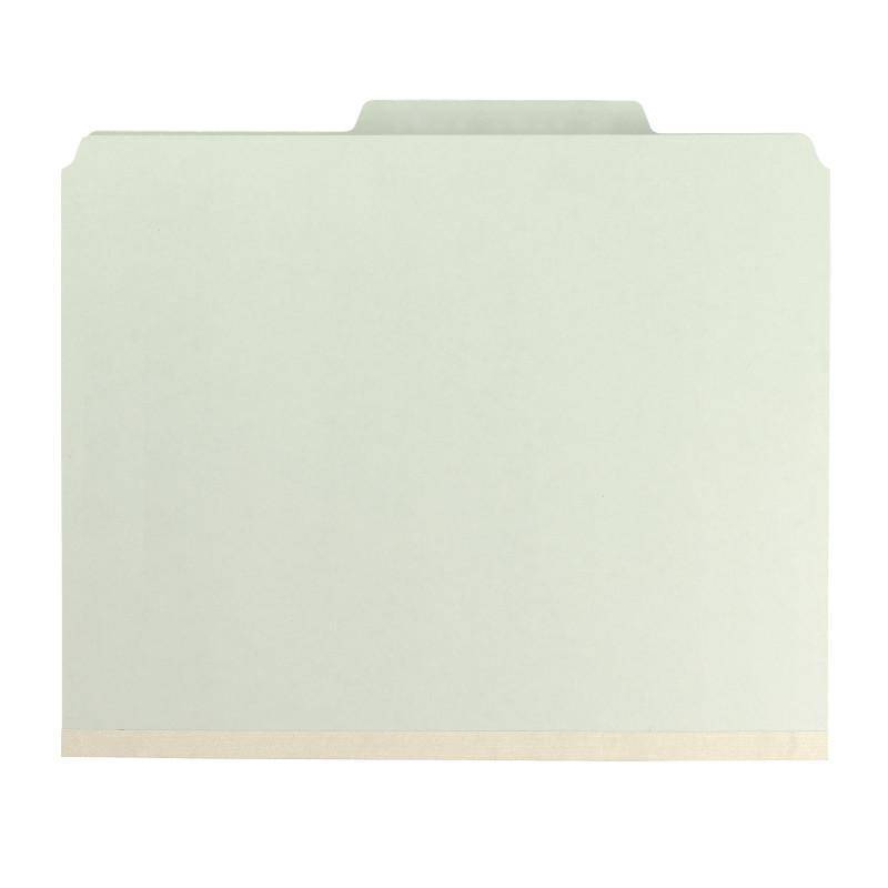 SMEAD PRESSBOARD CLASSIFICATION FILE FOLDER WITH SAFE SHIELD" FASTENERS 3 DIVIDERS 3 INCH EXPANSION GREEN - Al Masam Stationery LLC Main image
