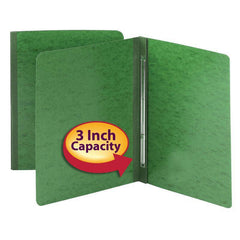 SMEAD PRESSGUARD REPORT COVER, METAL PRONG WITH COMPRESSOR SIDE FASTENER 3 INCH CAPACITY GREEN - Al Masam Stationery LLC