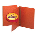 SMEAD PRESSGUARD REPORT COVER METAL PRONG WITH COMPRESSOR SIDE FASTENER 3 INCH CAPACITY RED - Al Masam Stationery LLC