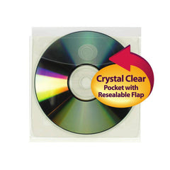 SMEAD SELF-ADHESIVE POLY CD/DVD POCKET CLEAR - Al Masam Stationery LLC