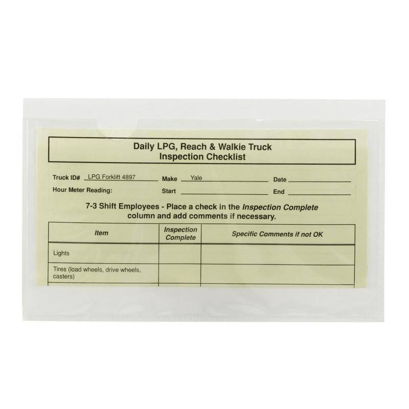 SMEAD SELF ADHESIVE POLY POCKET 9X5-9/16 INCH CLEAR Secondary image
