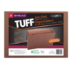 SMEAD TUFF EXPANDING FILE MONTHLY 12 POCKETS FLAP AND ELASTIC CORD CLOSURE REDROPE PRINTED STOCK - Al Masam Stationery LLC