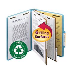 SMEAD 100% RECYCLED PRESSBOARD CLASSIFICATION FILE FOLDER DIVIDERS 2" BLUE - Al Masam Stationery LLC