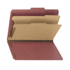 SMEAD 100% RECYCLED PRESSBOARD CLASSIFICATION FOLDER 2" RED - Al Masam Stationery LLC