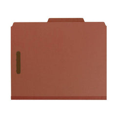 SMEAD 100% RECYCLED PRESSBOARD CLASSIFICATION FOLDER 2" RED - Al Masam Stationery LLC