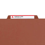 SMEAD 100% RECYCLED PRESSBOARD CLASSIFICATION FOLDER 2" RED - Al Masam Stationery LLC