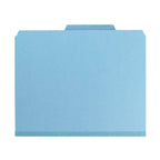 SMEAD PRESSBOARD CLASSIFICATION FILE FOLDER WITH SAFE SHIELD DIVIDERS 2" BLUE - Al Masam Stationery LLC