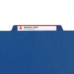 SMEAD PRESSBOARD CLASSIFICATION FILE FOLDER WITH SAFE SHIELD DIVIDERS 2" DARK BLUE - Al Masam Stationery LLC