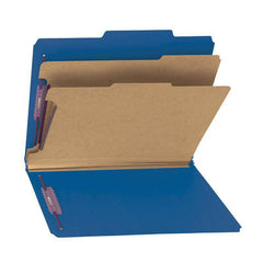 SMEAD PRESSBOARD CLASSIFICATION FILE FOLDER WITH SAFE SHIELD DIVIDERS 2" DARK BLUE - Al Masam Stationery LLC