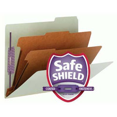 SMEAD PRESSBOARD CLASSIFICATION FILE FOLDER WITH SAFE SHIELD" FASTENERS 2 DIVIDERS, 2 INCH EXPANSION GREEN - Al Masam Stationery LLC