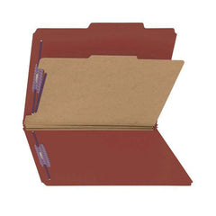 SMEAD PRESSBOARD CLASSIFICATION FILE FOLDER WITH SAFE SHIELD RED - Al Masam Stationery LLC