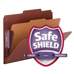 SMEAD PRESSBOARD CLASSIFICATION FILE FOLDER WITH SAFE SHIELD RED - Al Masam Stationery LLC