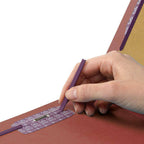 SMEAD PRESSBOARD CLASSIFICATION FOLDER WITH POCKET DIVIDER AND SAFE SHIELD DIVIDERS 2" RED - Al Masam Stationery LLC
