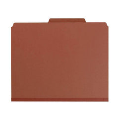 SMEAD PRESSBOARD CLASSIFICATION FOLDER WITH POCKET DIVIDER AND SAFE SHIELD DIVIDERS 2" RED - Al Masam Stationery LLC