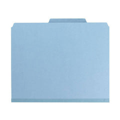 SMEAD PRESSBOARD CLASSIFICATION FOLDER WITH POCKET DIVIDER AND SAFE SHIELD" FASTENERS 2 DIVIDERS 2 INCH EXPANSION BLUE - Al Masam Stationery LLC