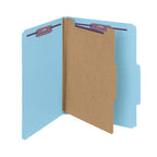 SMEAD PRESSBOARD CLASSIFICATION FOLDER WITH SAFE SHIELD DIVIDER 2" BLUE - Al Masam Stationery LLC