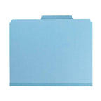 SMEAD PRESSBOARD CLASSIFICATION FOLDER WITH SAFE SHIELD DIVIDER 2" BLUE - Al Masam Stationery LLC