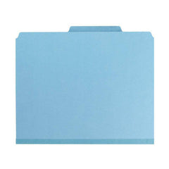 SMEAD PRESSBOARD CLASSIFICATION FOLDER WITH SAFE SHIELD DIVIDER 2" BLUE - Al Masam Stationery LLC