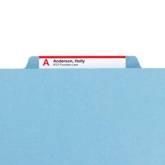 SMEAD PRESSBOARD CLASSIFICATION FOLDER WITH SAFE SHIELD DIVIDER 2" BLUE - Al Masam Stationery LLC