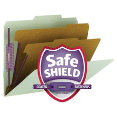 SMEAD PRESSBOARD CLASSIFICATION FOLDER WITH SAFE SHIELD GREEN - Al Masam Stationery LLC