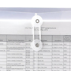 SMEAD POLY ENVELOPE 1-1/4 INCH EXPANSION STRING TIE CLOSURE SIDE LOAD CLEAR - Al Masam Stationery LLC