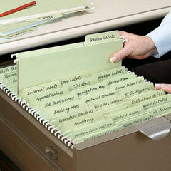 SMEAD FASTAB HANGING FOLDER 1/3 CUT BUILT IN TAB LETTER MOSS - Al Masam Stationery LLC