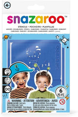 Snazaroo Face Paint Stencils - Boys Adventure, Set of 6 - Al Masam Stationery LLC