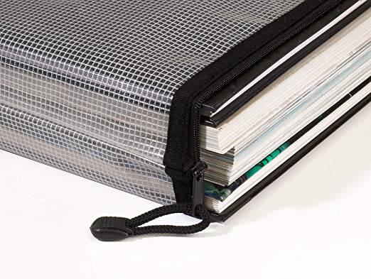 EVA Mesh Zippa Bag A5 Black High Capacity Pack of 3 Secondary image