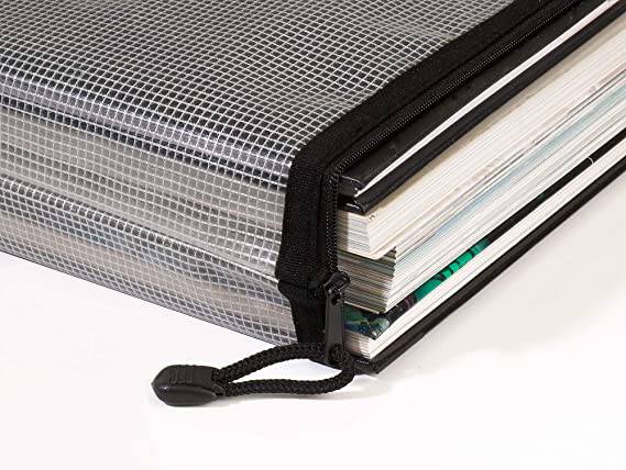 EVA Mesh Zippa Bag Foolscap Black HC Pack of 3 Secondary image
